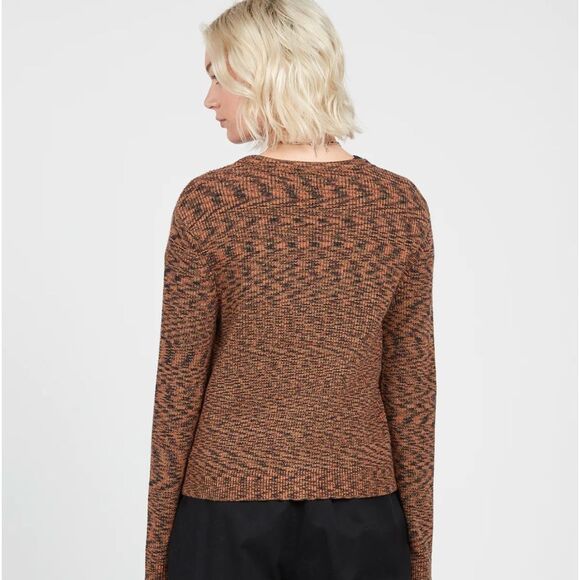 VOLCOM CARDIGAN IN SPACESTONE DARK CLAY SIZE SMALL NWT - Picture 4 of 6